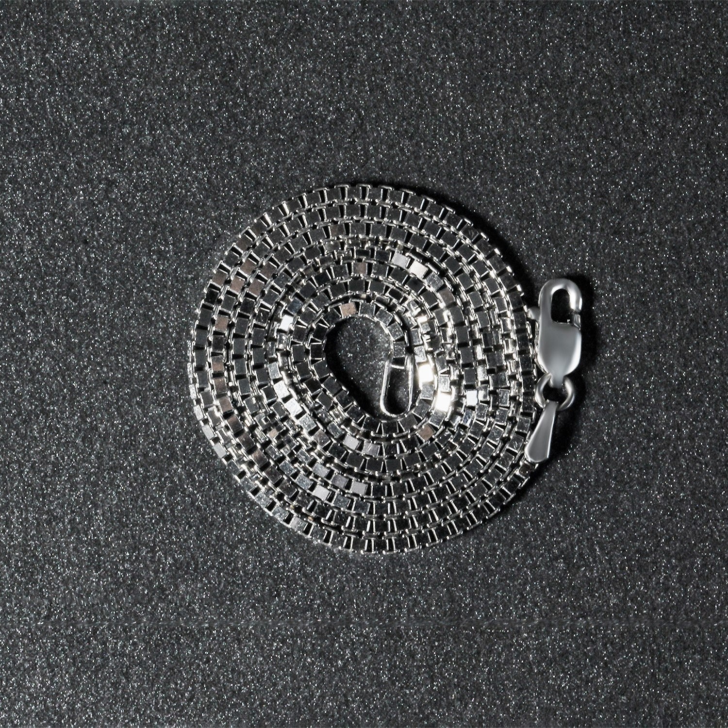 14k witgouden klassieke boxketting (1,4 mm)