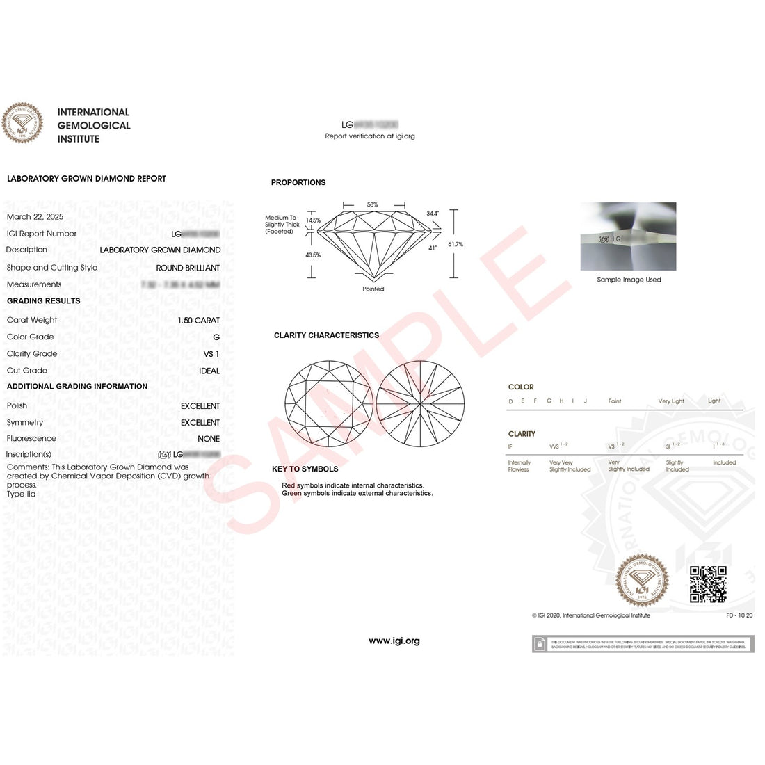 1 1/2 Carat Round Lab Grown IGI G/VS1 Diamond Solitaire Ring in 10K Yellow Gold