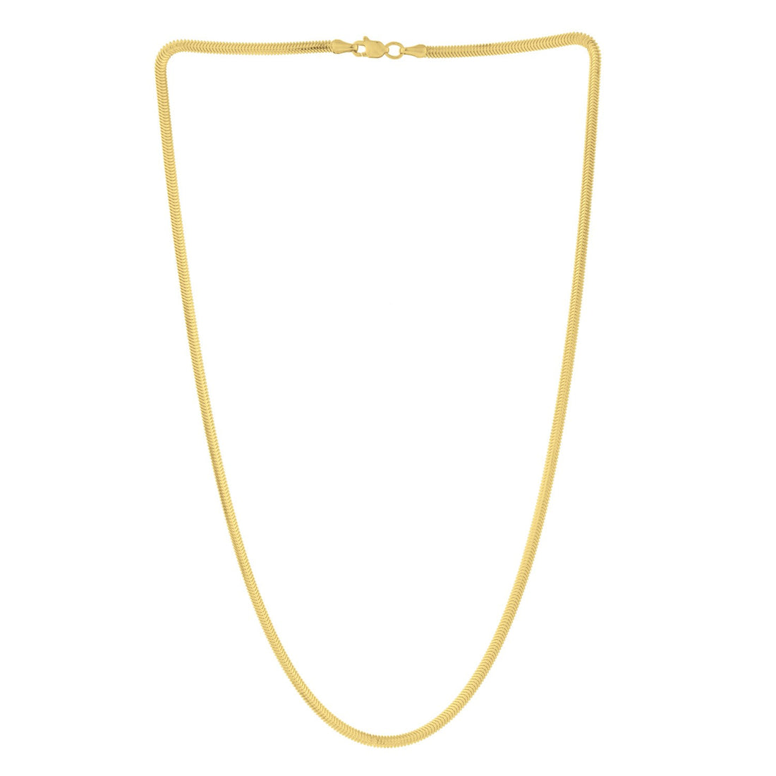 14K Yellow Gold Oval Snake Chain (2.60 mm)