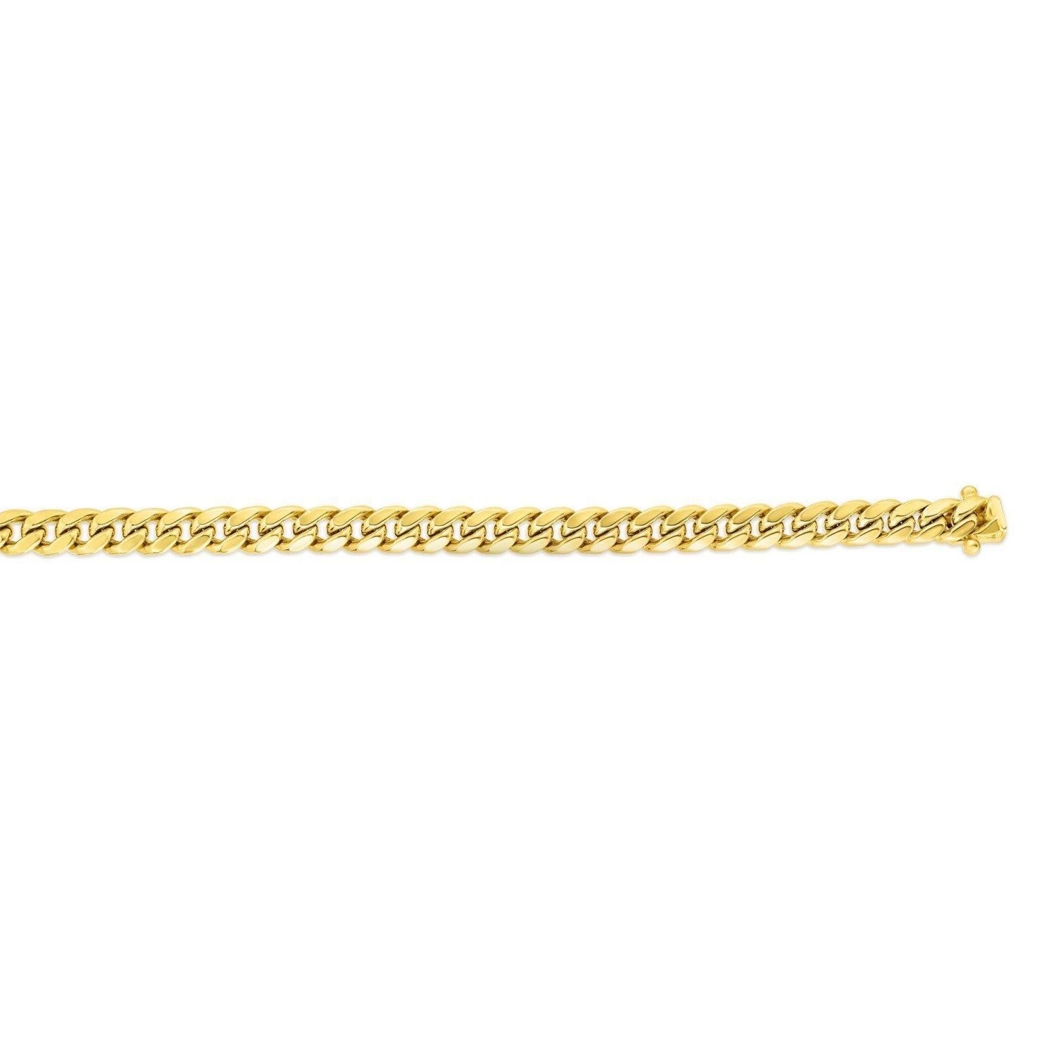 10k Yellow Gold Classic Miami Cuban Solid Bracelet (8.20 mm)