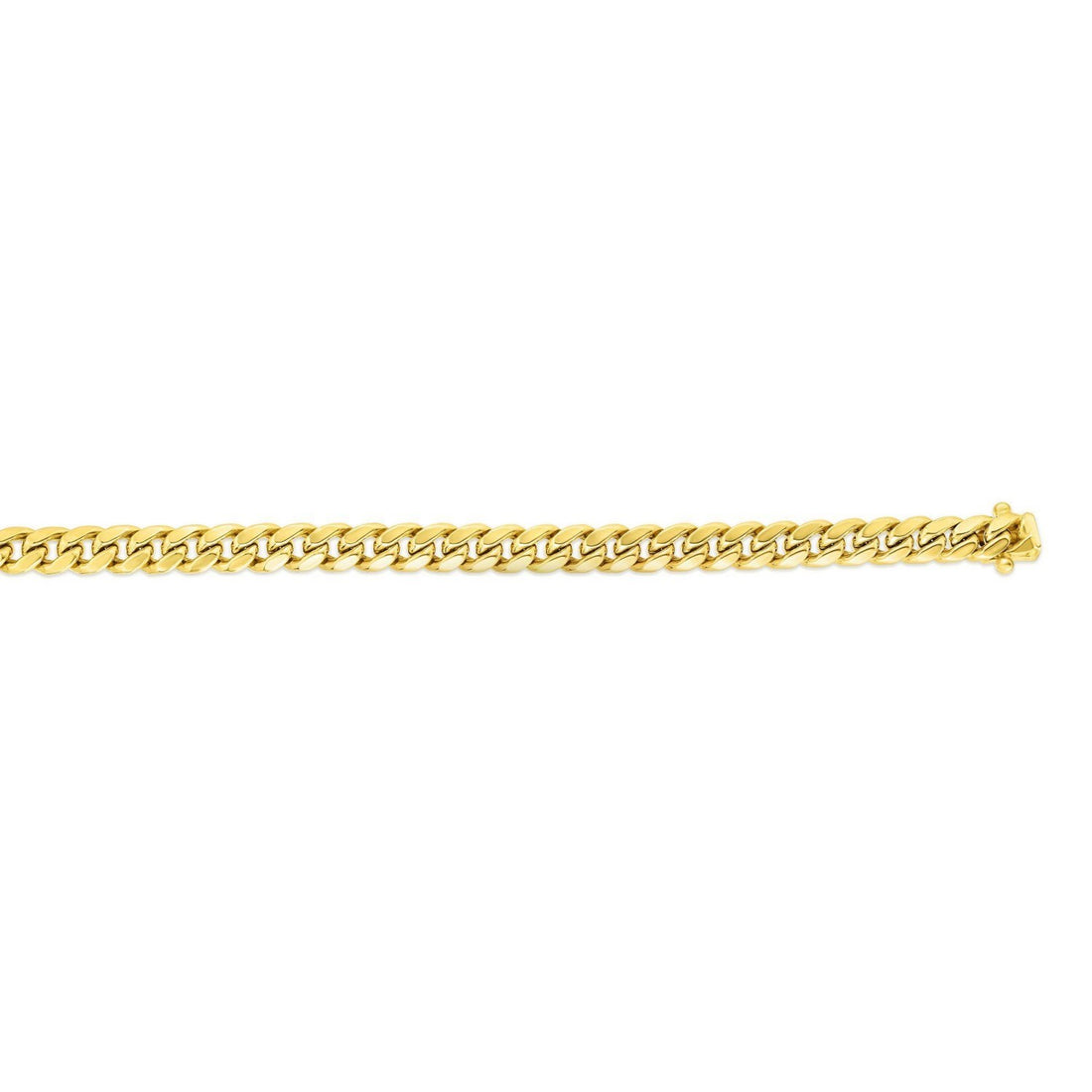 10k Yellow Gold Classic Miami Cuban Solid Bracelet (8.20 mm)