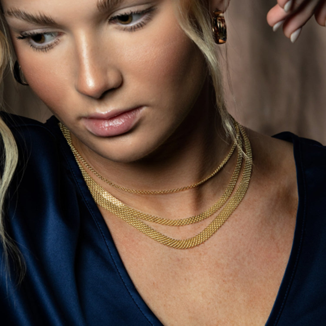 Chaîne Bismark en or jaune 14 carats (2,50 mm)