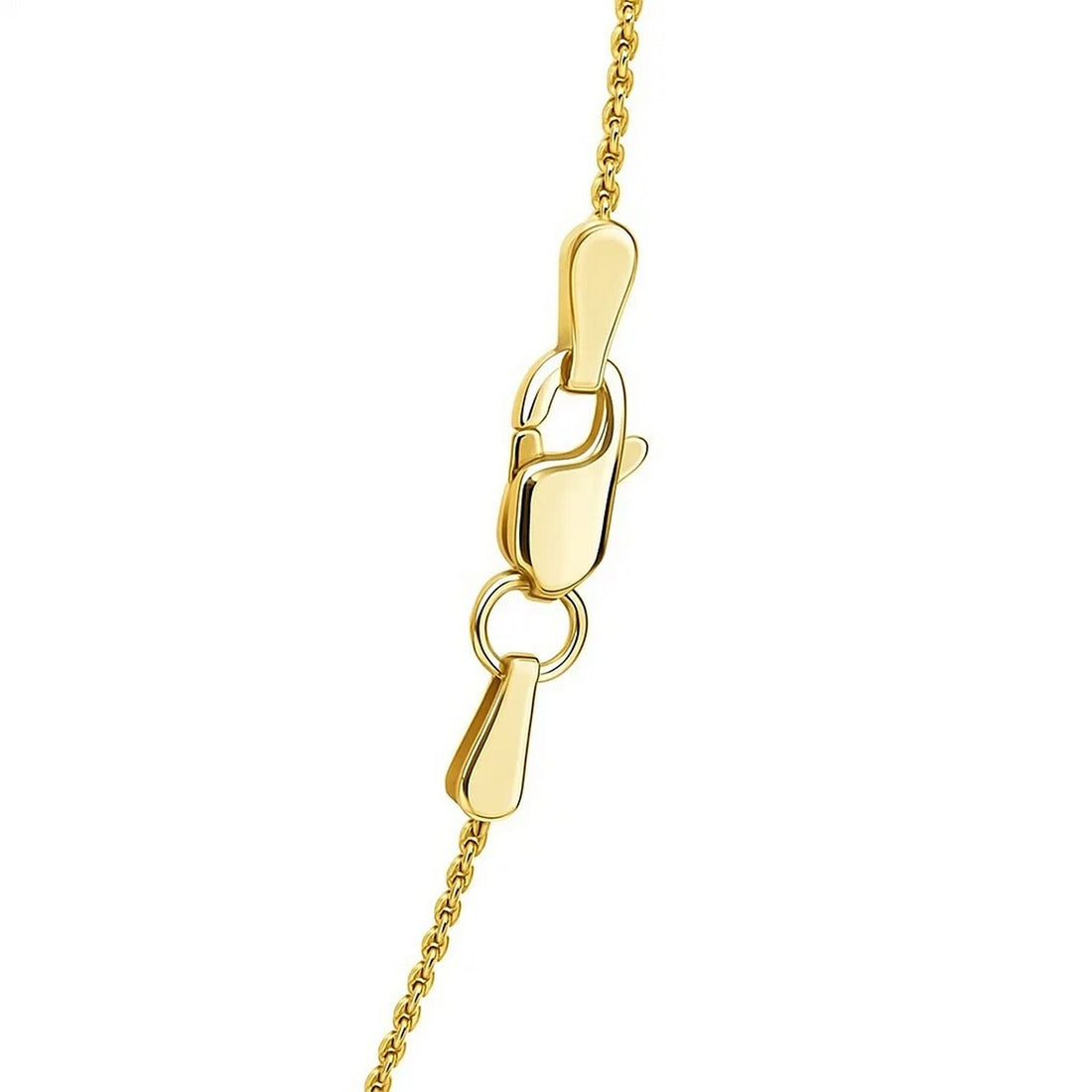 14k Yellow Gold Diamond Cut Round Wheat Chain (1.00 mm)