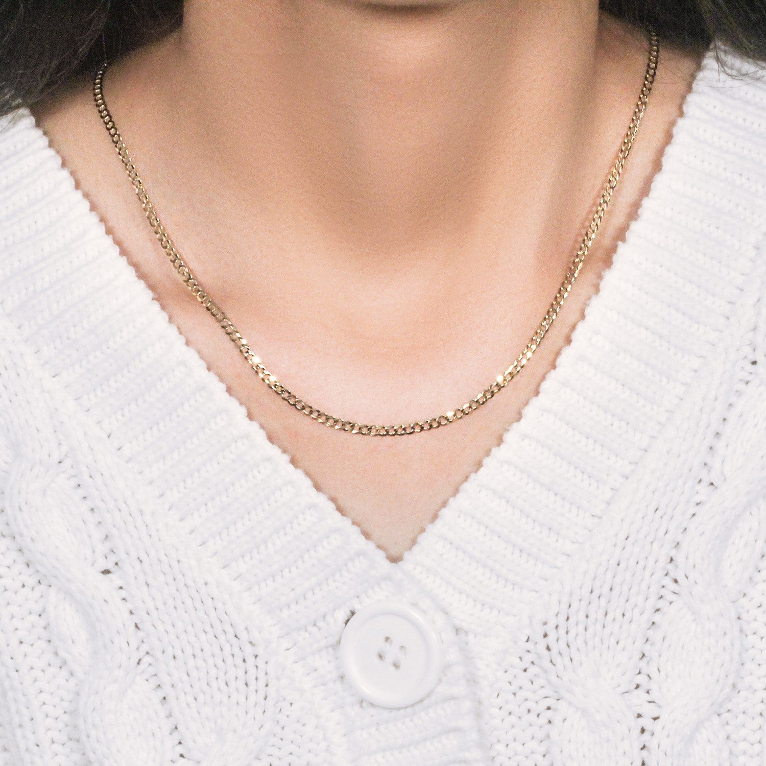 10k Yellow Gold Curb Chain (2.60 mm)