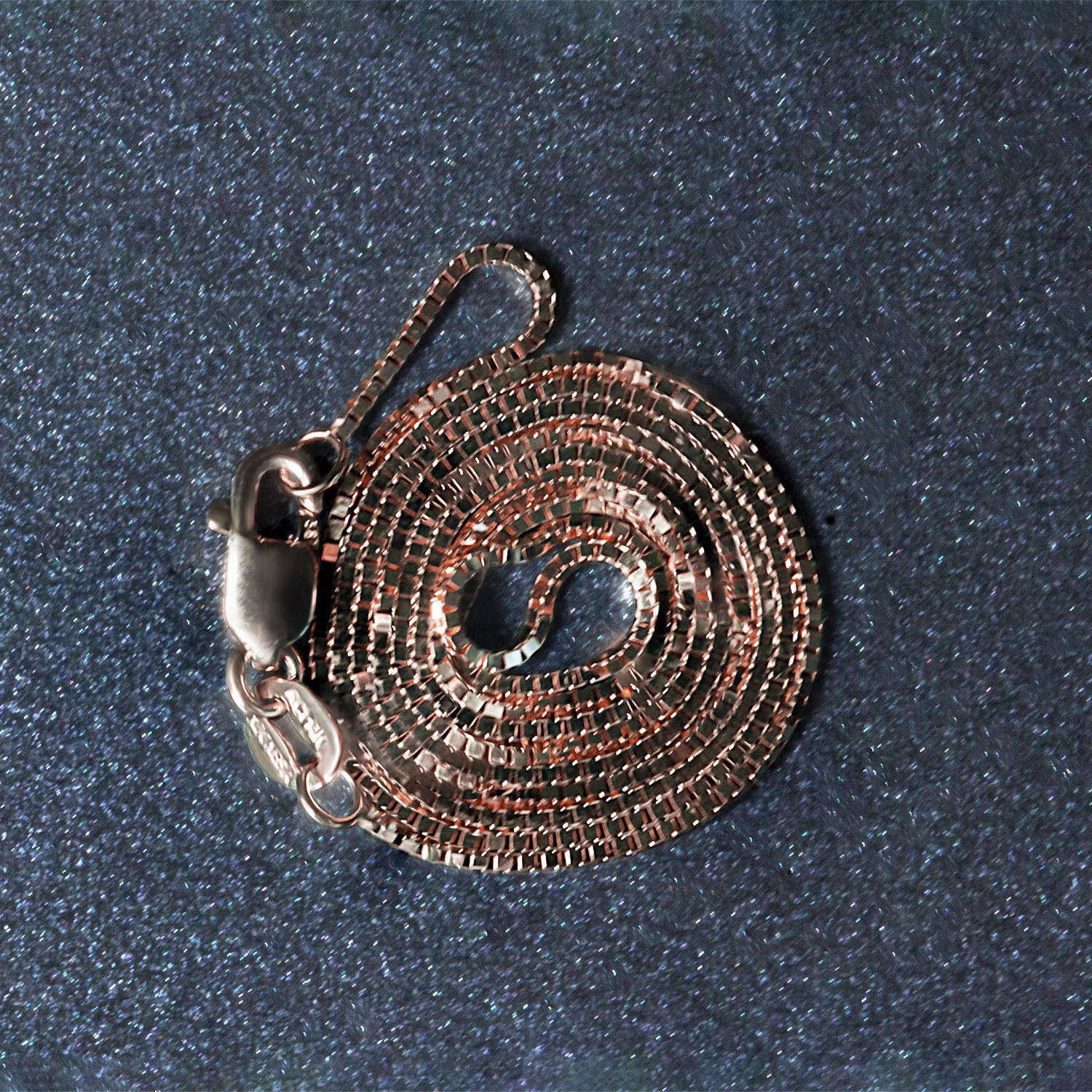 14k Rose Gold Classic Box Chain (0.73 mm)