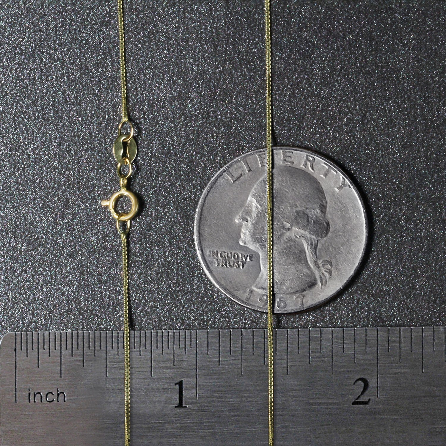 10k Yellow Gold Classic Box Chain (0.60 mm)