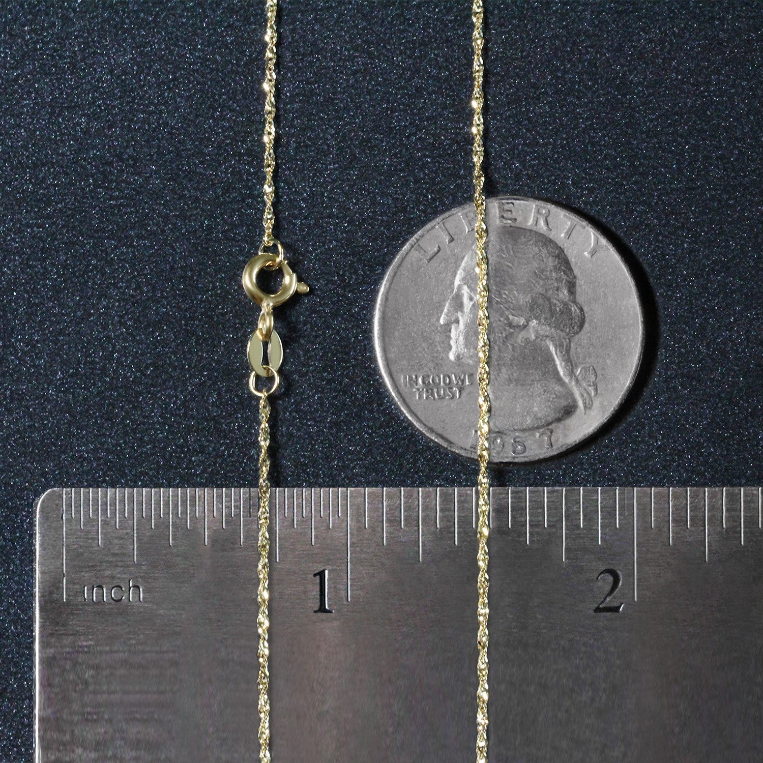 10k geelgouden Singapore-ketting (1,10 mm)