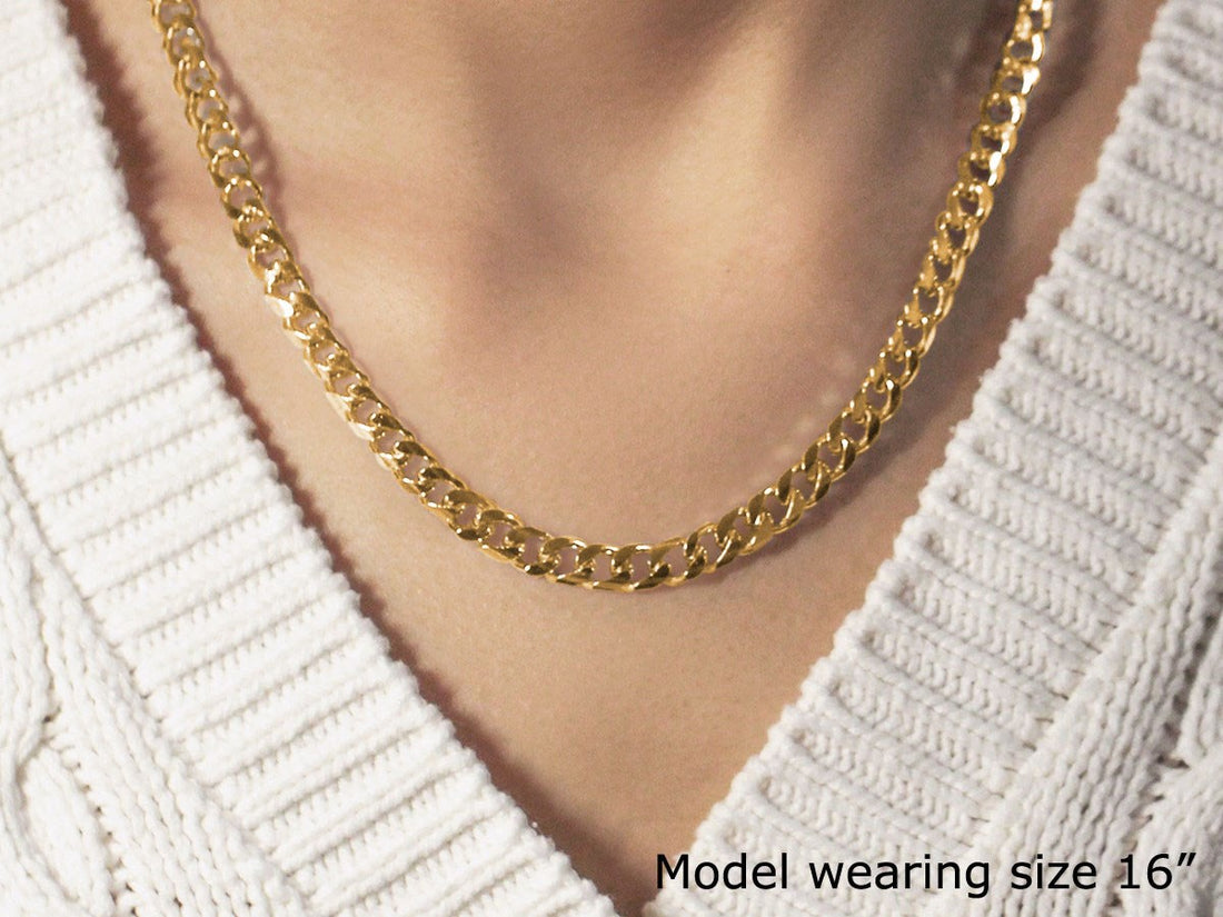 14k Yellow Gold Solid Miami Cuban Chain (6.00 mm)