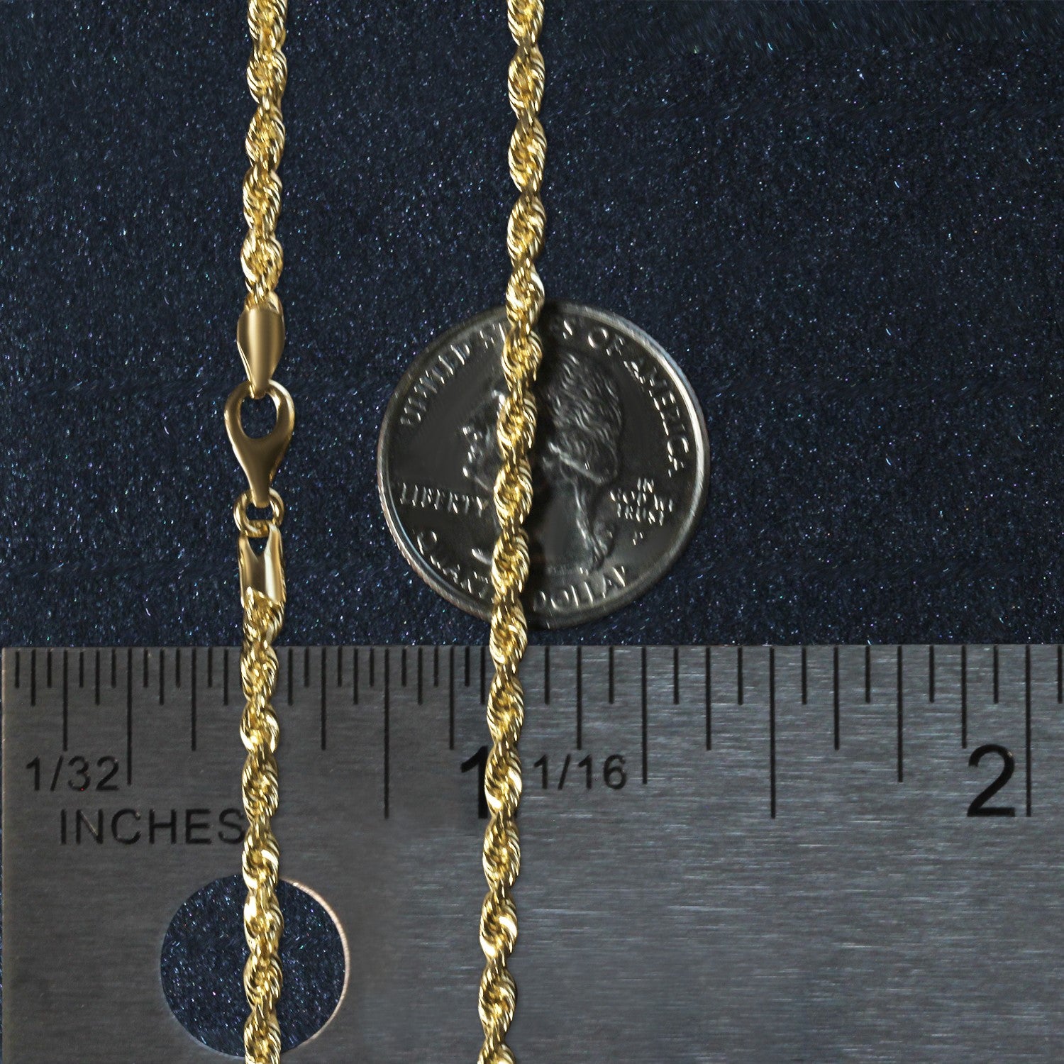 10k geelgouden ketting met massief diamantgeslepen ketting (3,00 mm)