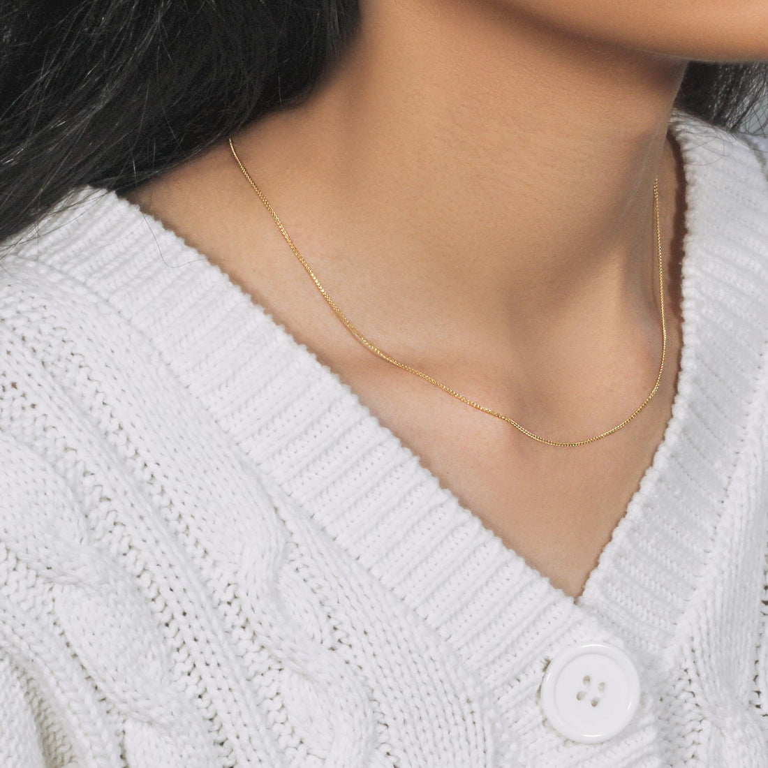 14k Yellow Gold Diamond Cut Round Wheat Chain (0.60 mm)