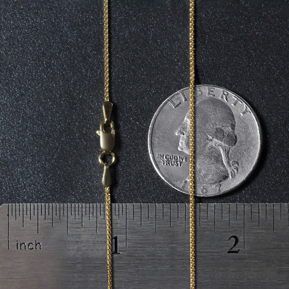 10k Yellow Gold Wheat Chain 1.0mm (1.00 mm)