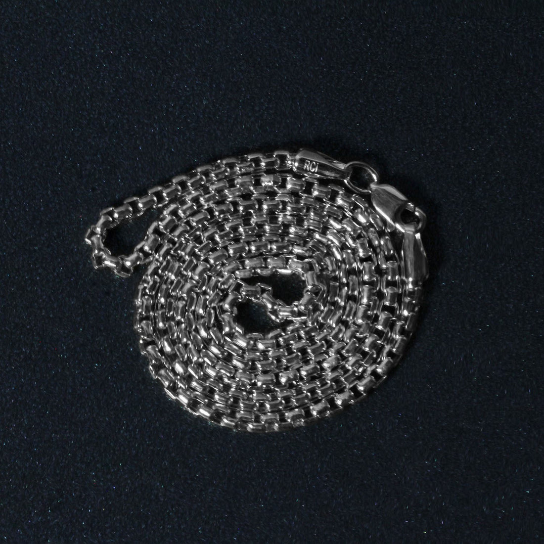 Chaîne à maillons ronds en or blanc 14 carats (2,5 mm)