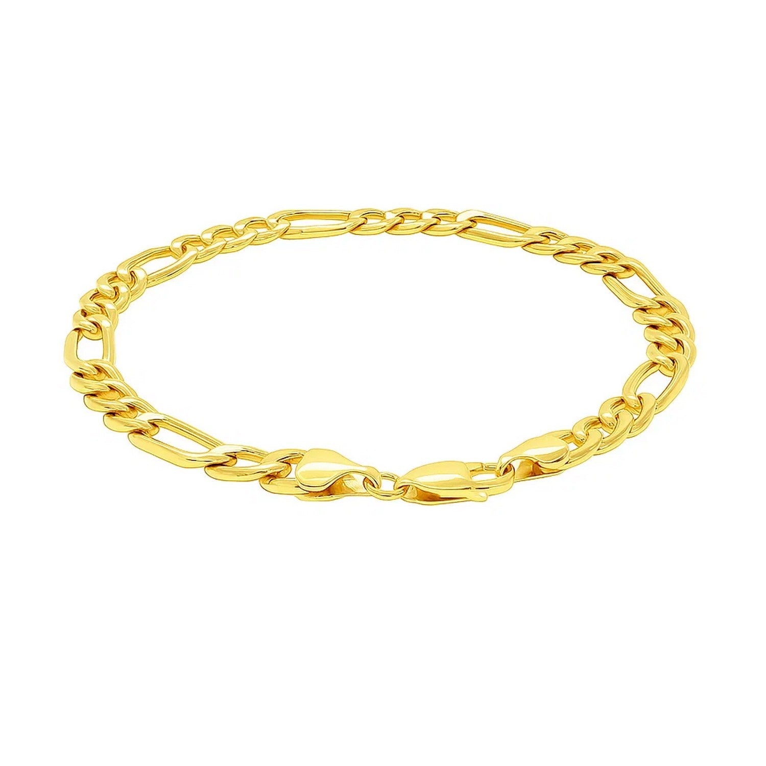 14k Yellow Gold Lite Figaro Bracelet (6.60 mm)
