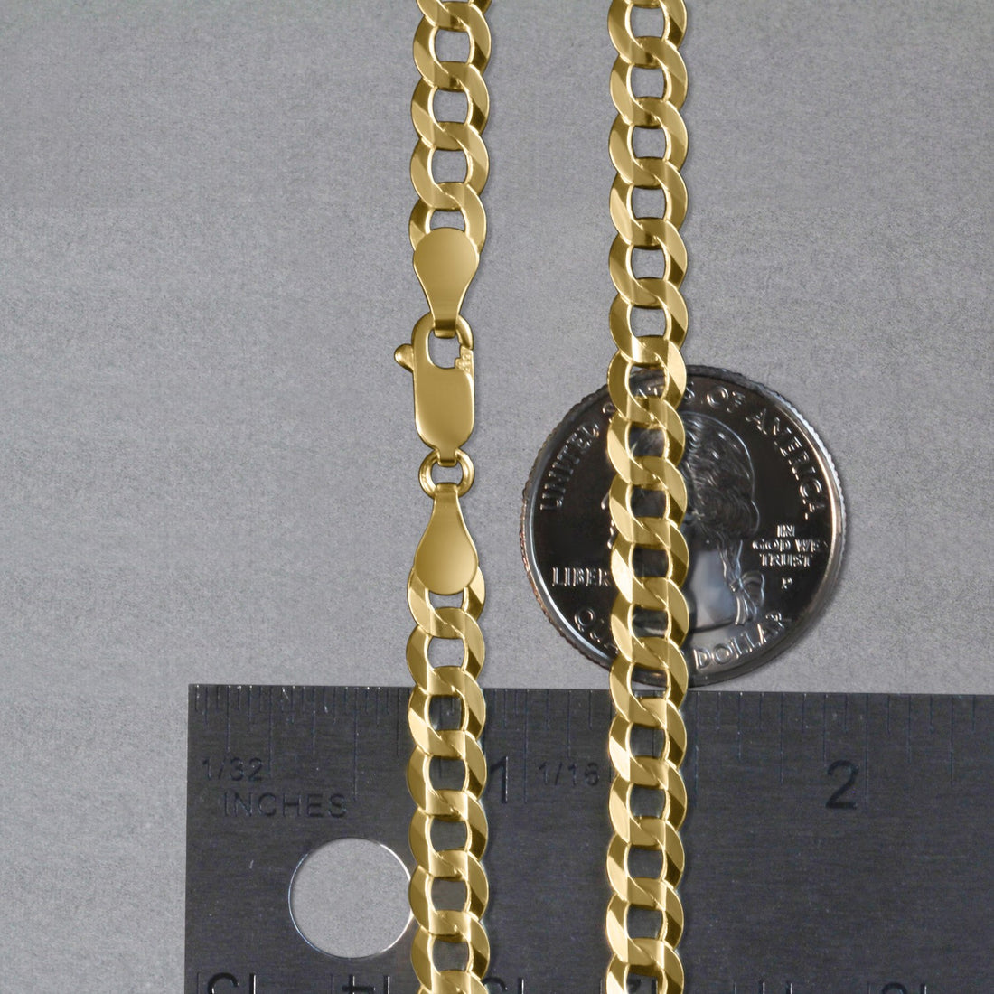 10k Yellow Gold Curb Chain (5.70 mm)