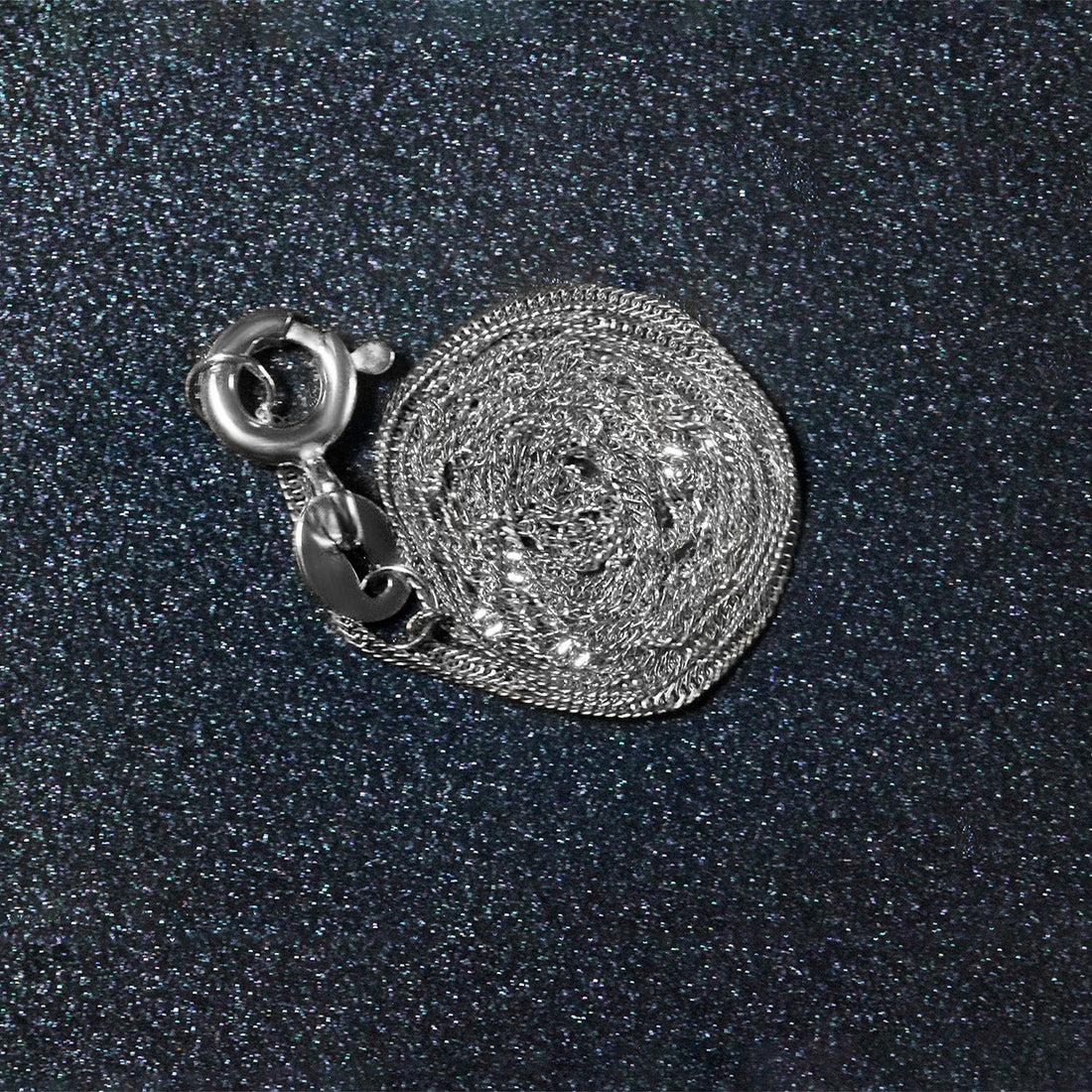 Chaîne Singapour en or blanc 14 carats 0,8 mm (0,81 mm)