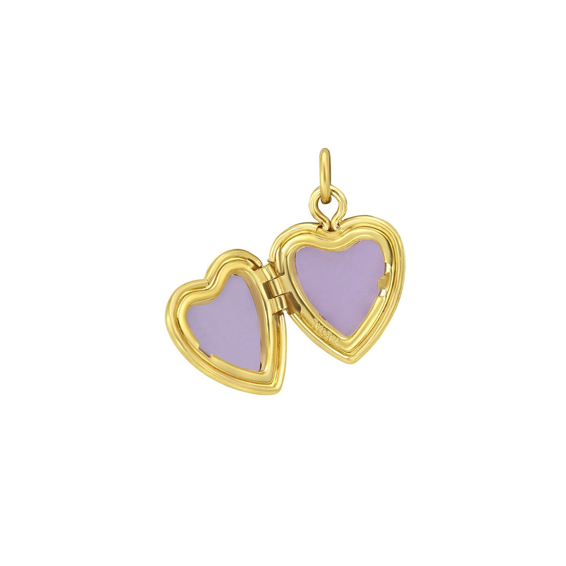 Pendentif médaillon en forme de cœur en or jaune 14 carats (12,00 mm)