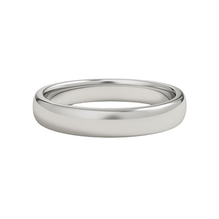 14k White Gold Comfort Fit Wedding Band(5.00 mm)