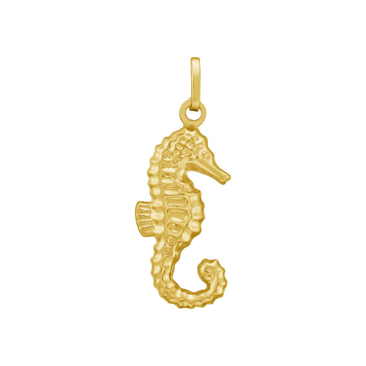 Pendentif hippocampe en or jaune 14 carats poli