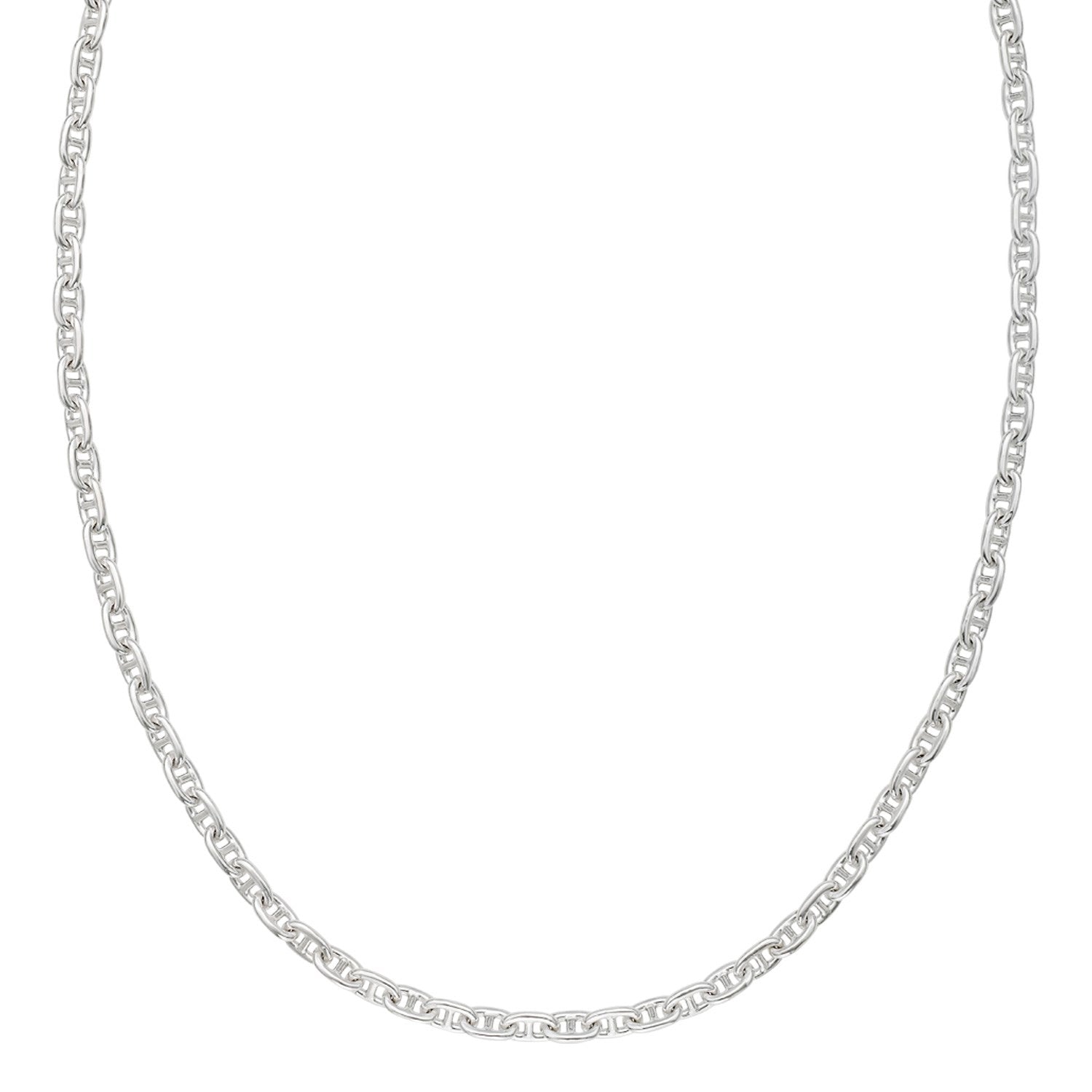 Sterling Silver Anchor Chain Necklace (5.50 mm)