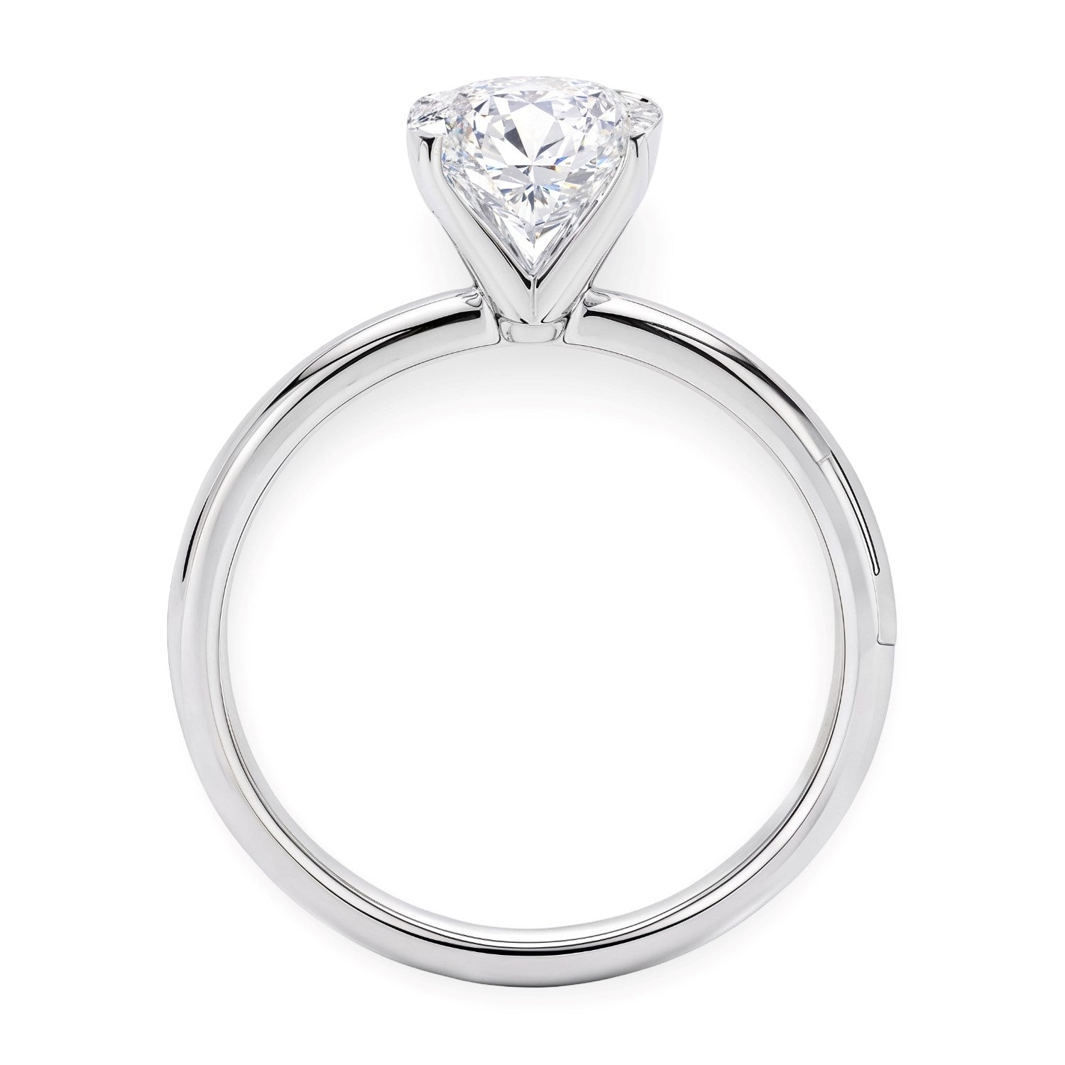 2 Carat Oval Lab Grown IGI G/VS1 Diamond Solitaire Ring in 10K White Gold