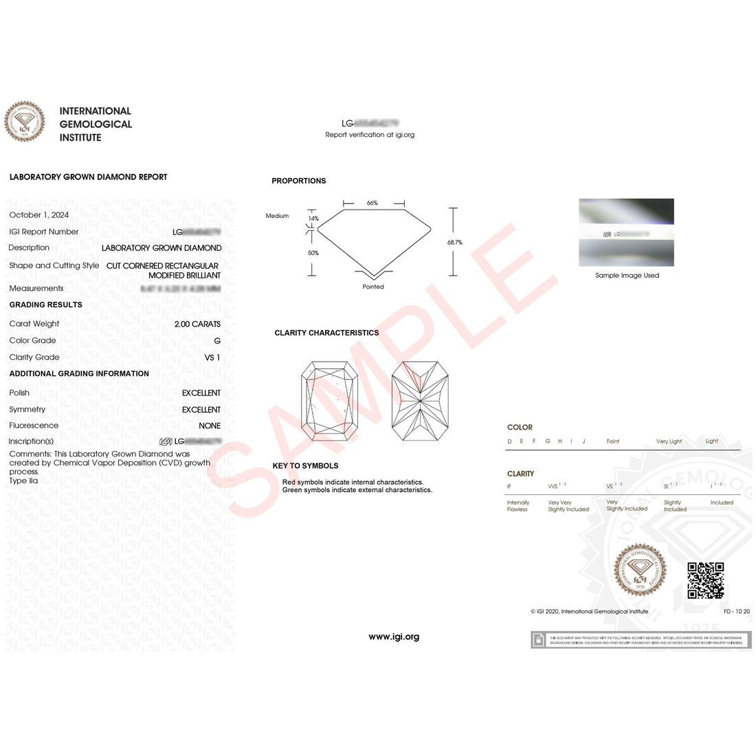2 Carat Radiant Lab Grown IGI G/VS1 Diamond Solitaire Ring in 10K Yellow Gold
