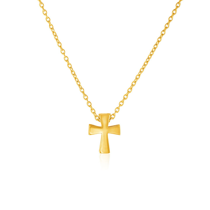 Pendentif croix en or jaune 14 carats