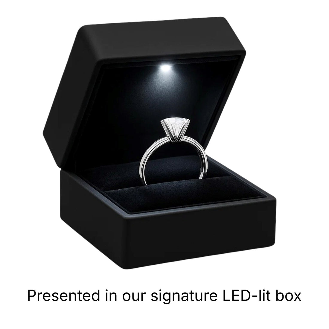 1 1/2 Carat Round Lab Grown IGI G/VS1 Diamond Solitaire Ring in Sterling Silver