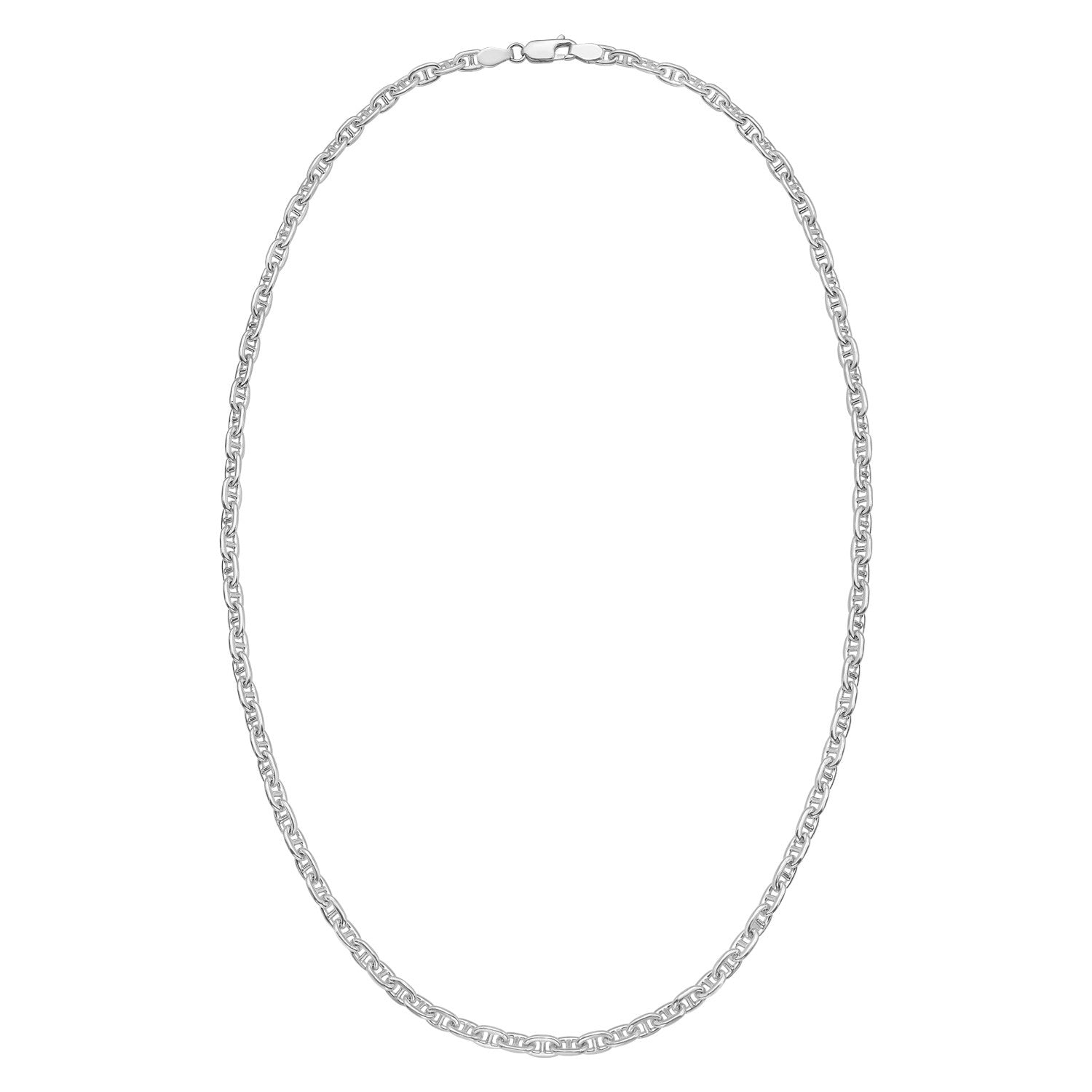 Sterling Silver Anchor Chain Necklace (4.30 mm)