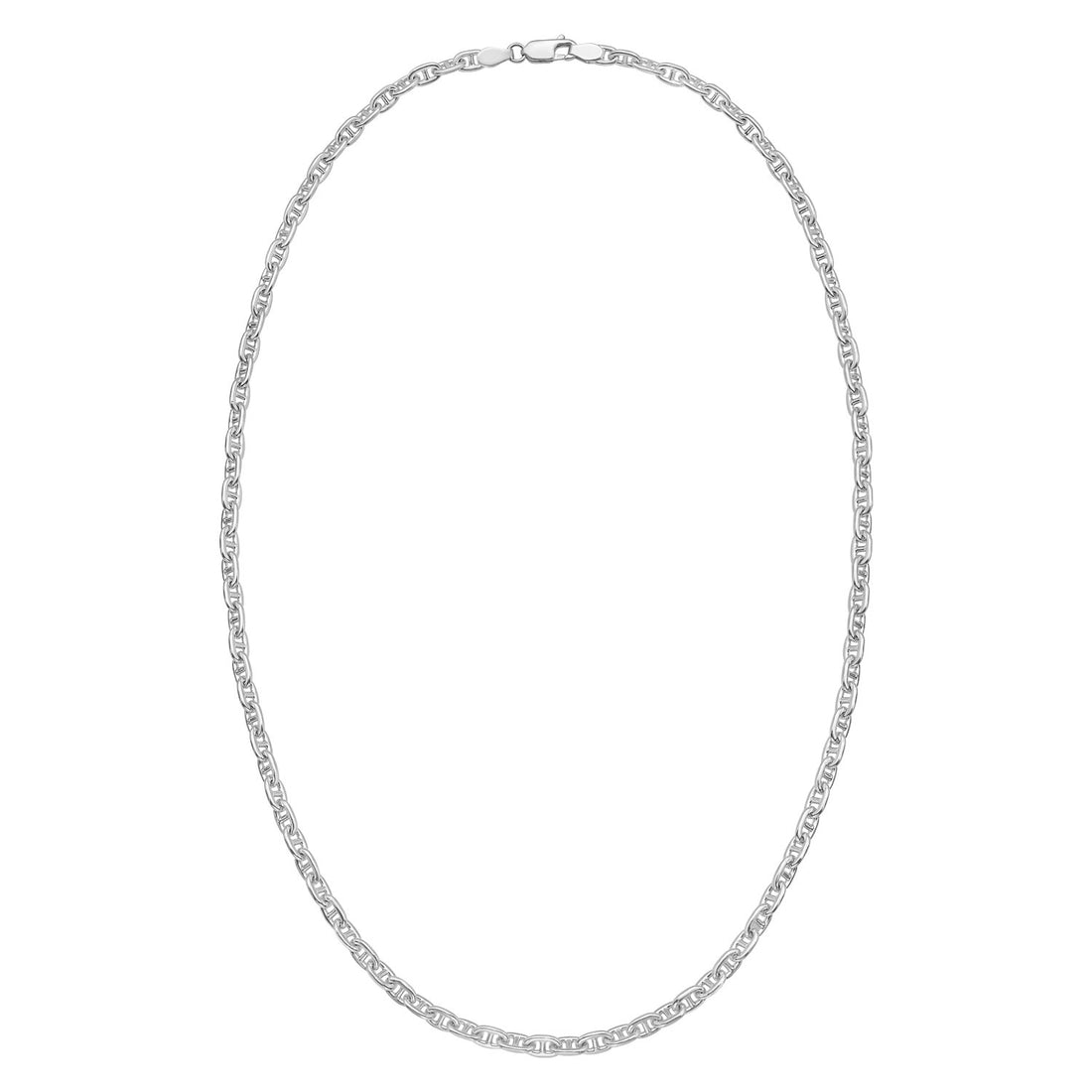 Sterling Silver Anchor Chain Necklace (4.30 mm)