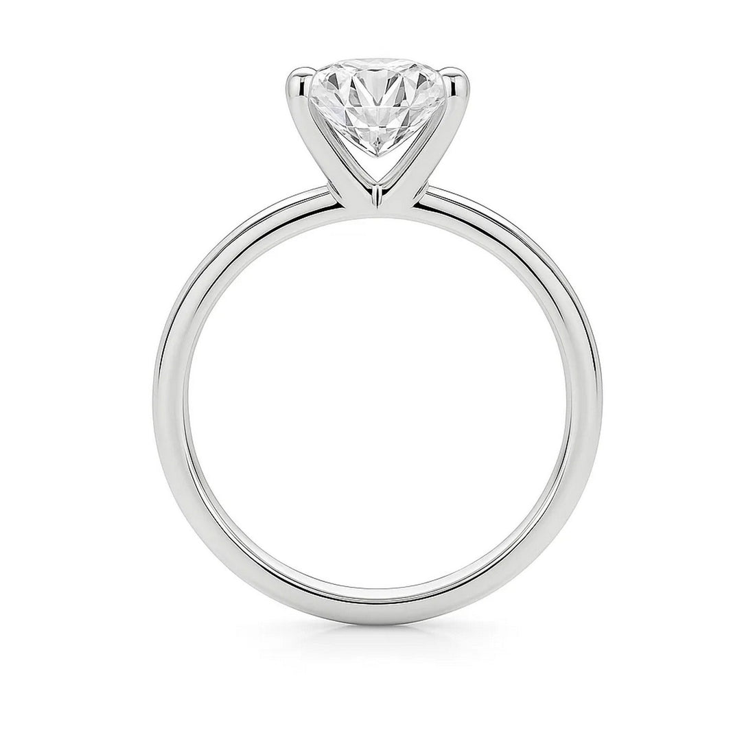 2 Carat Princess Lab Grown IGI G/VS1 Diamond Solitaire Ring in 14K White Gold