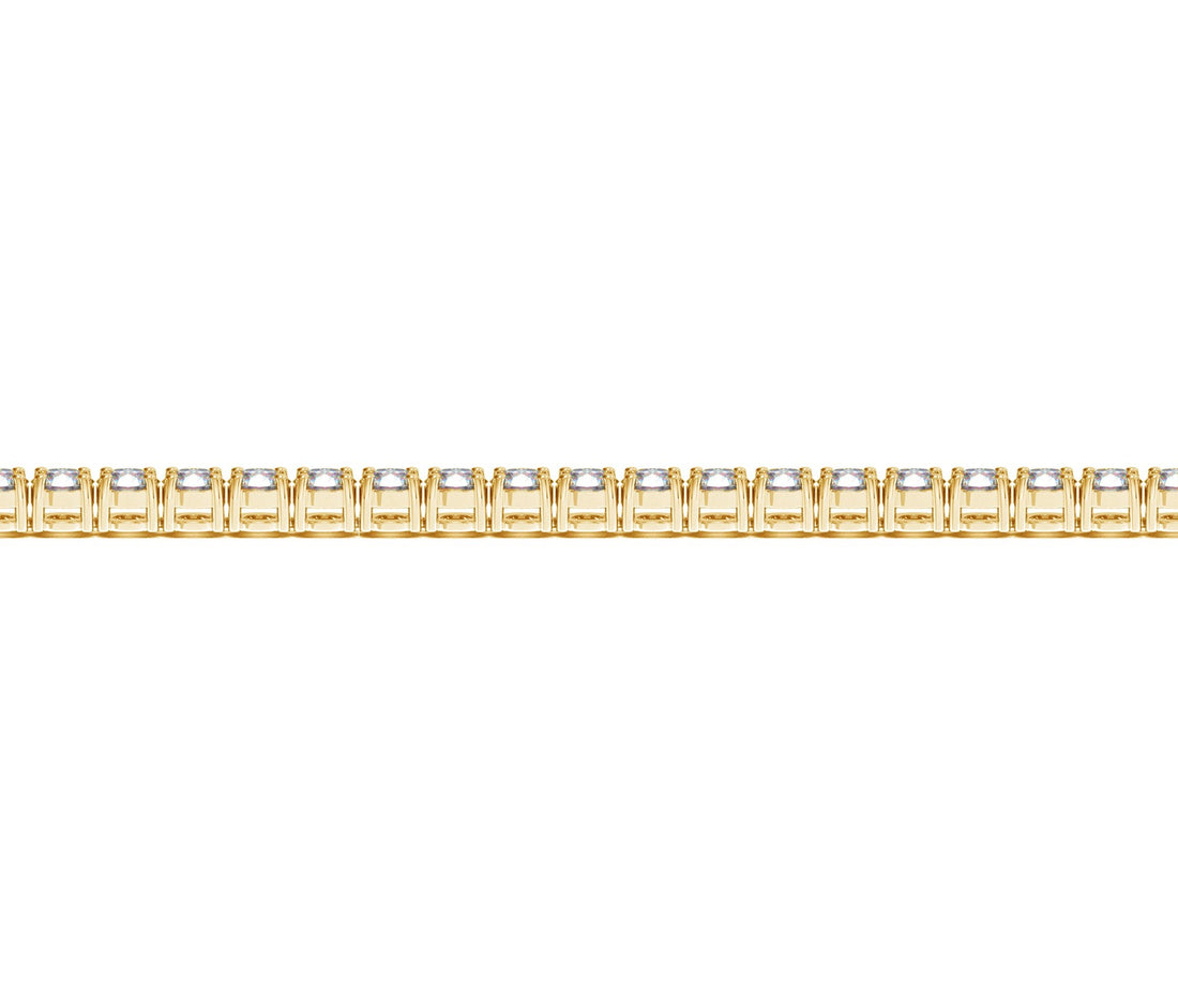 Lab Grown Round Diamond Tennis Bracelet in 14k Yellow Gold(5 cctw  F/G  VS2/SI1)