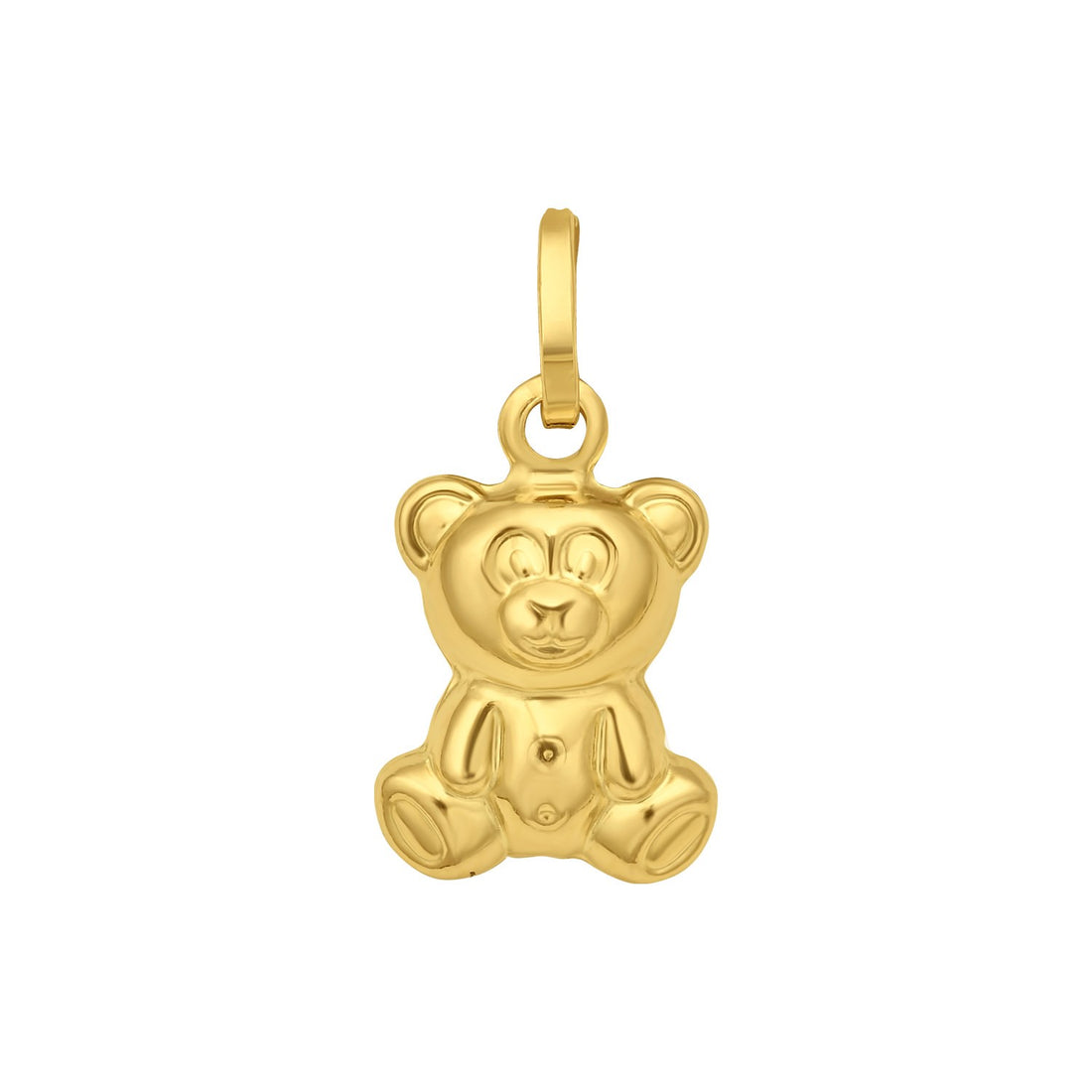 Pendentif ourson en or jaune 14 carats poli