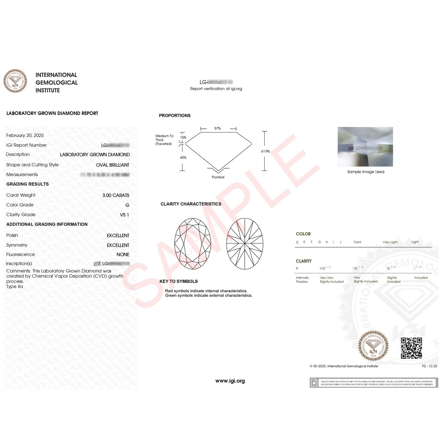 3 Carat Oval Lab Grown IGI G/VS1 Diamond Solitaire Ring in 10K Yellow Gold