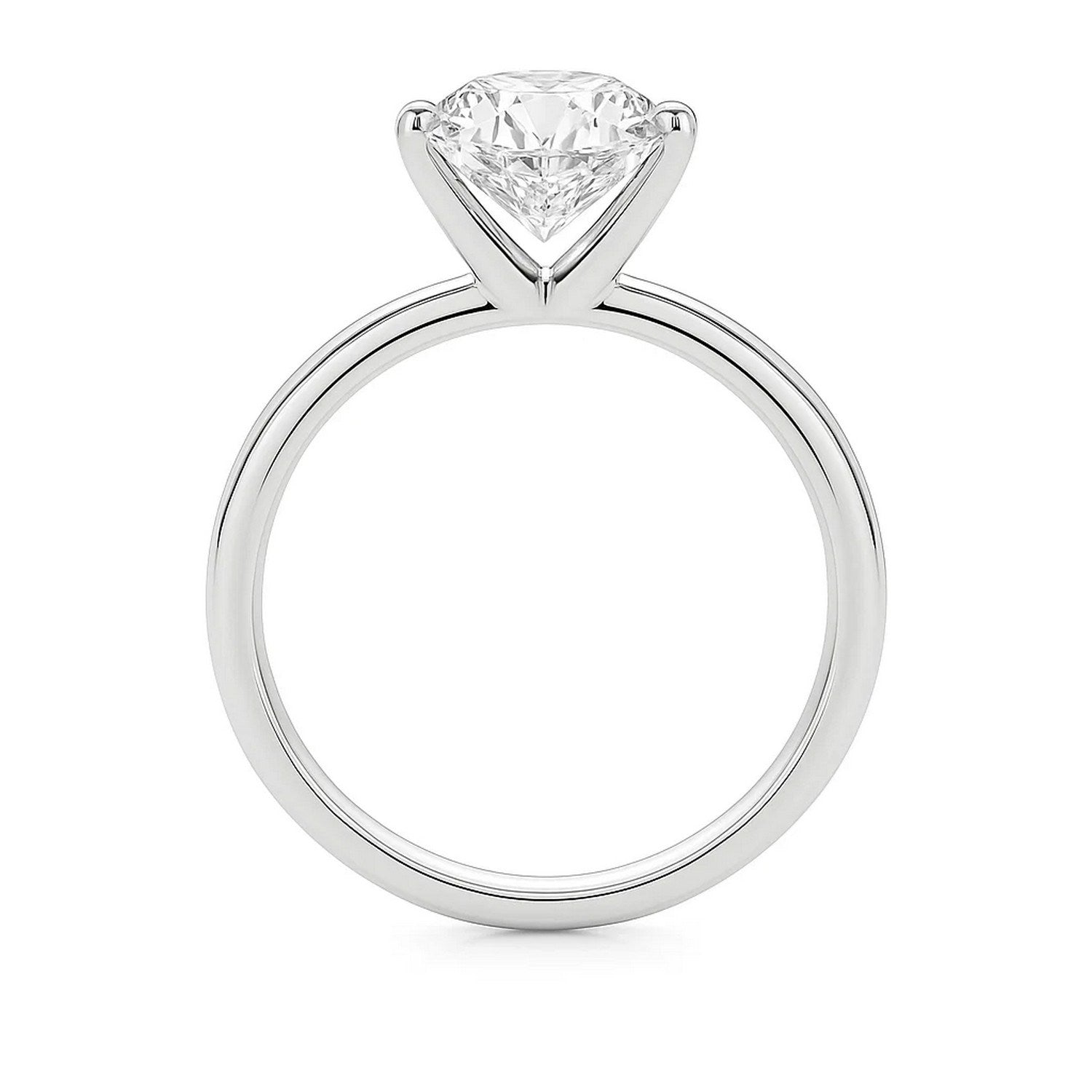 5 Carat Princess Lab Grown IGI G/VS1 Diamond Solitaire Ring in 10K White Gold