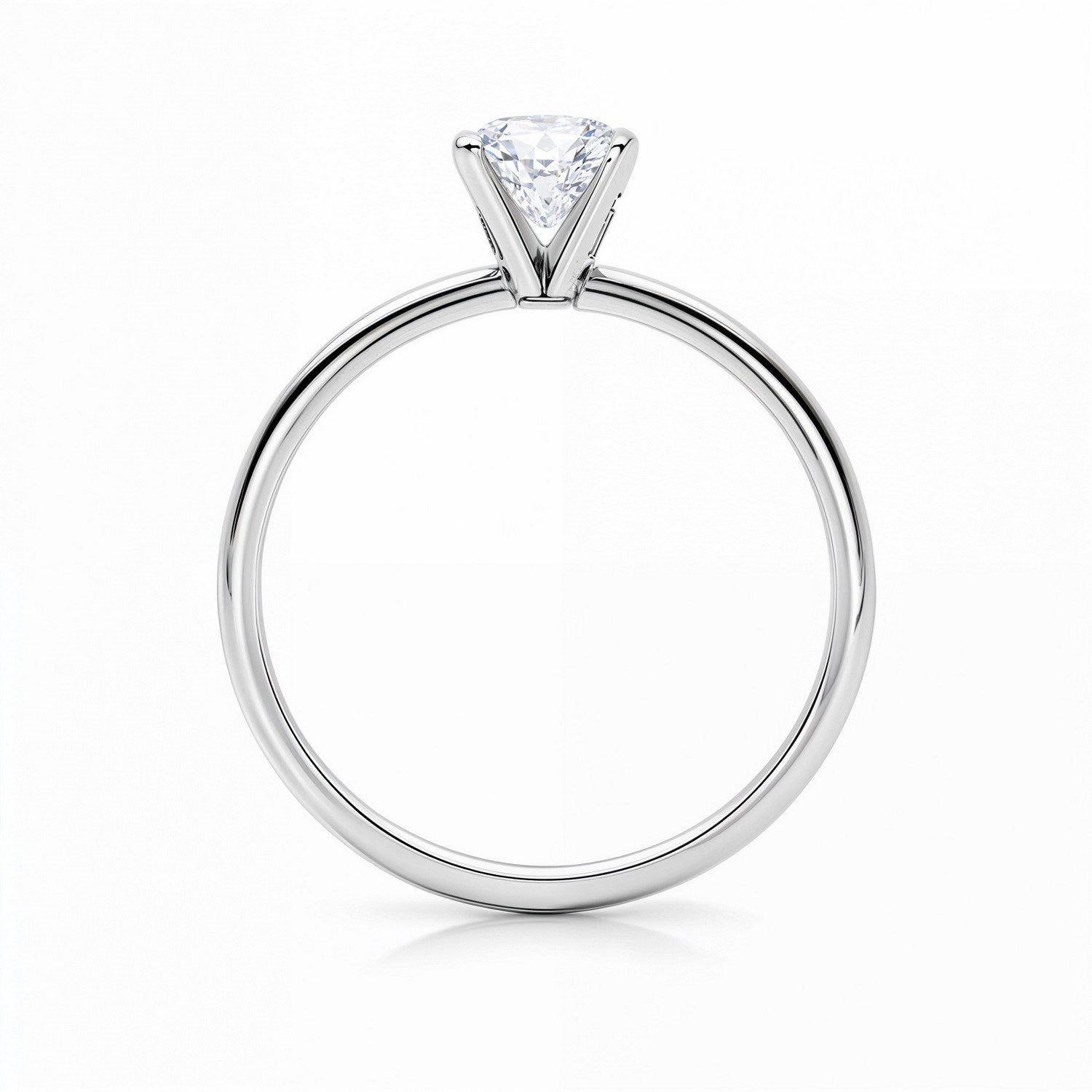 1 1/2 Carat Radiant Lab Grown IGI G/VS1 Diamond Solitaire Ring in 10K White Gold