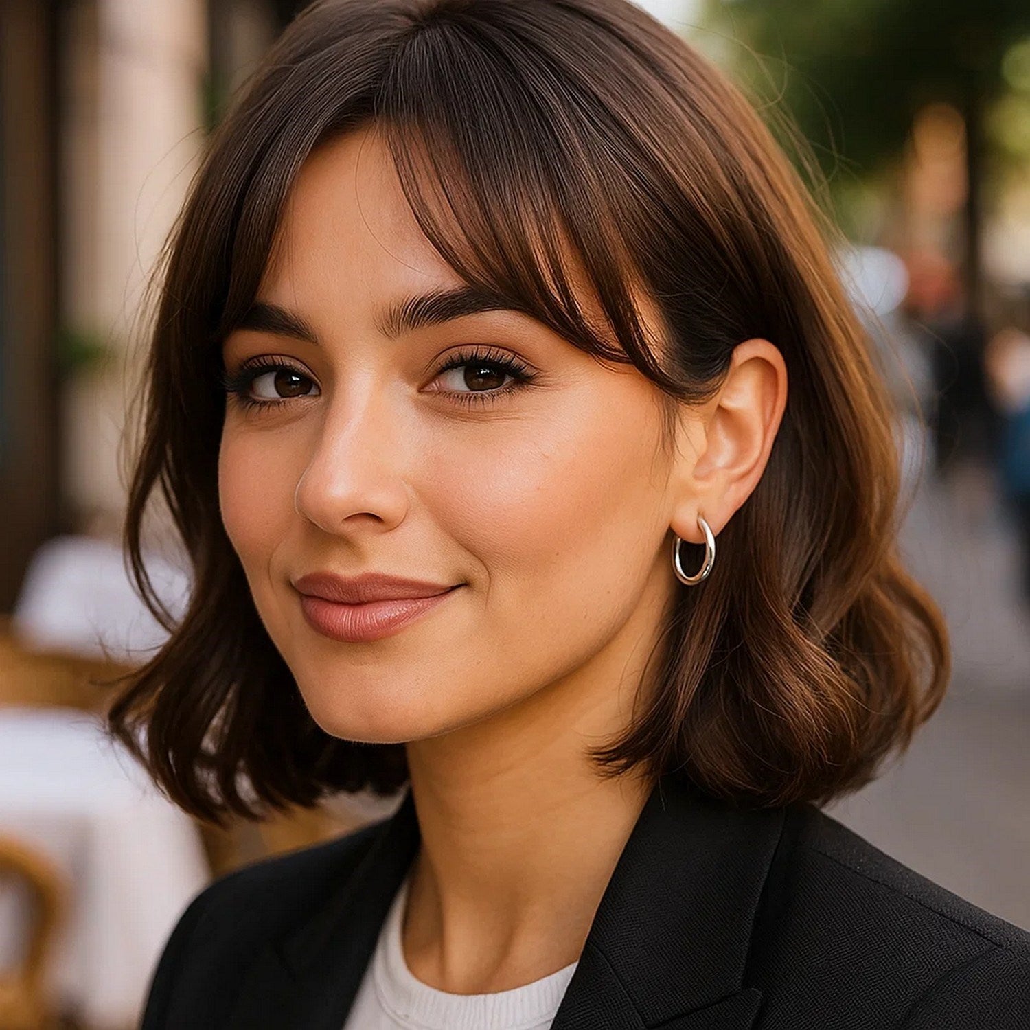 Sterling zilveren gepolijste oorringen met rhodiumlaag (3x15 mm)