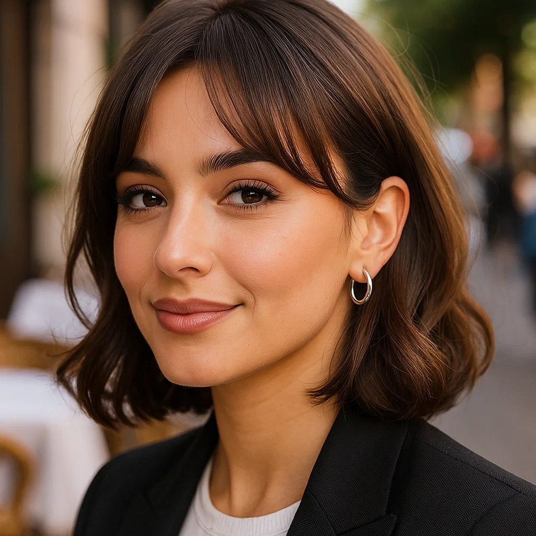 Sterling zilveren gepolijste oorringen met rhodiumlaag (3x15 mm)