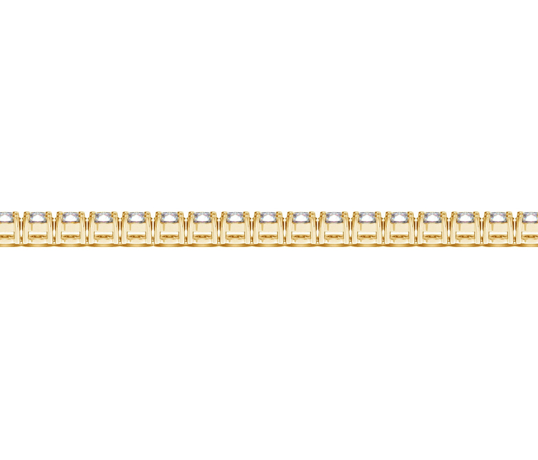 Lab Grown Round Diamond Tennis Bracelet in 14k Yellow Gold (6 cctw F/G  VS2/SI1)