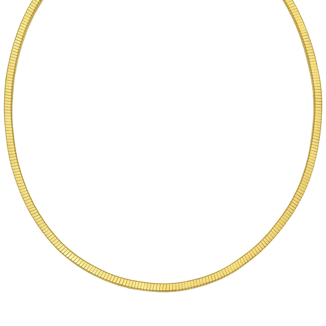 Collier à chaîne Cubogas plaqué or sur argent sterling