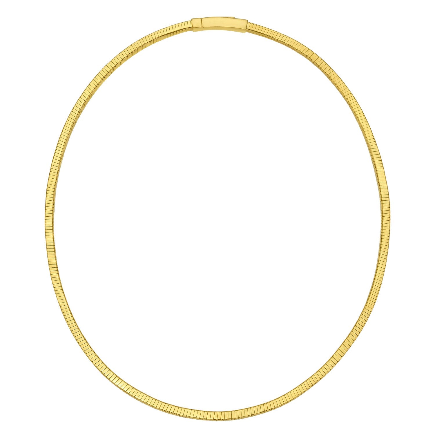 Collier à chaîne Cubogas plaqué or sur argent sterling