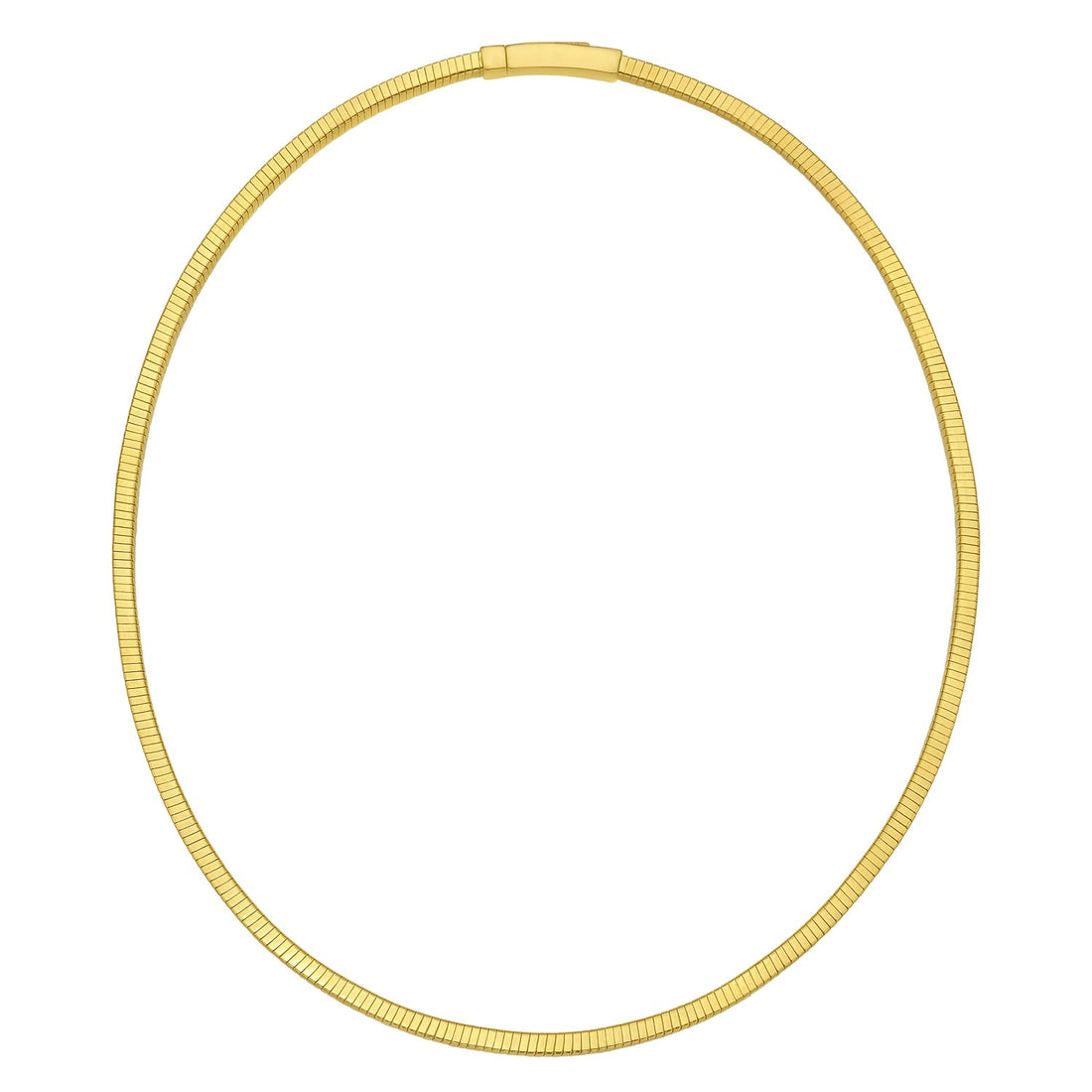 Collier à chaîne Cubogas plaqué or sur argent sterling