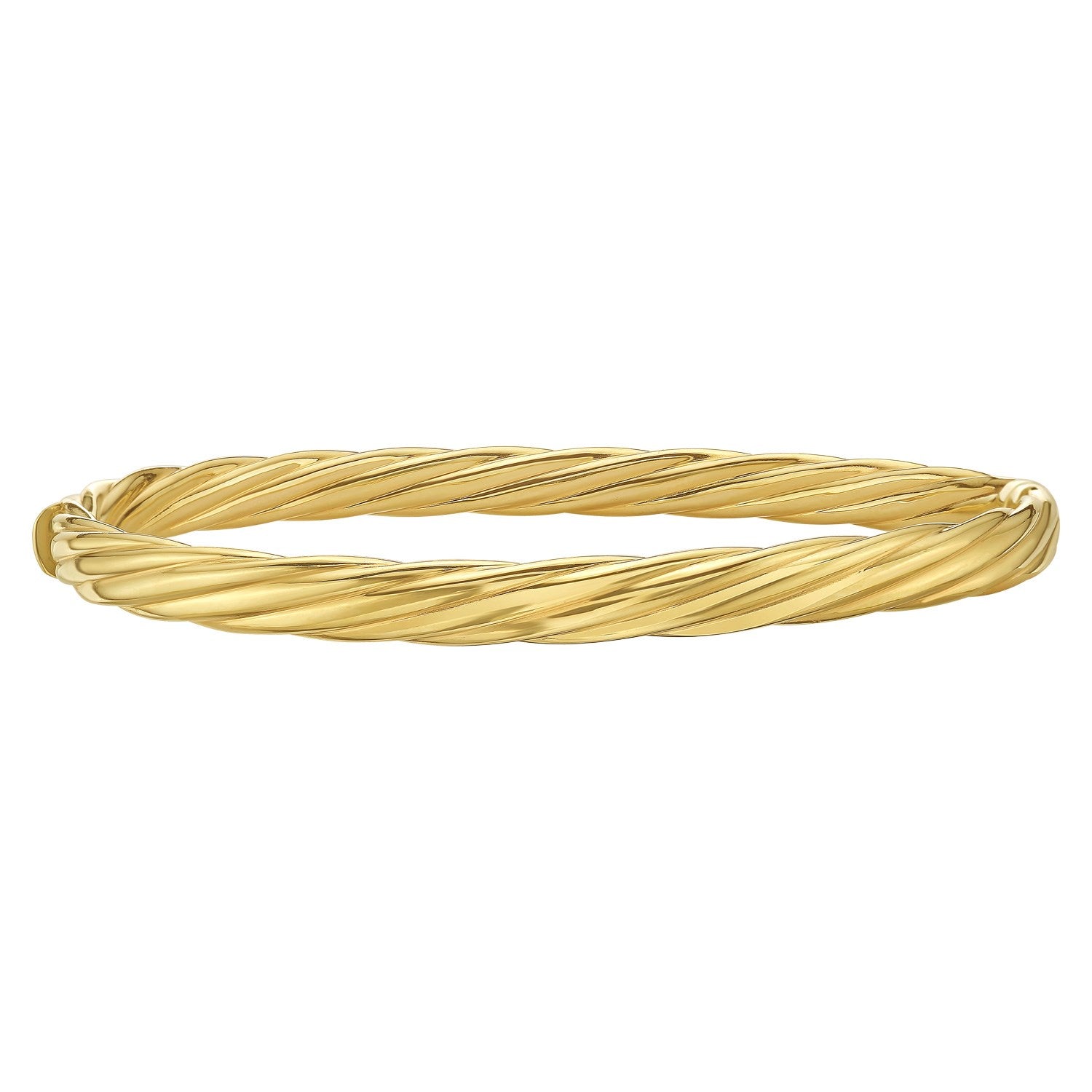 14k Yellow Gold Twist Bangle (5.30 mm)