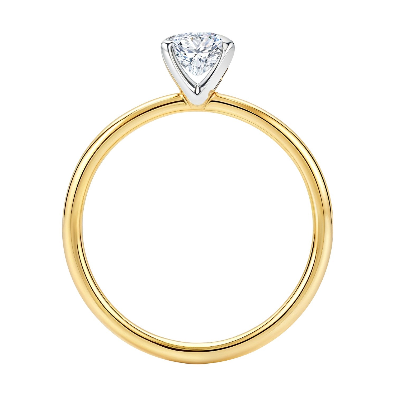 1.50Ct Emerald Lab Grown IGI G/VS1 Diamond Ring in 14K Yellow Gold