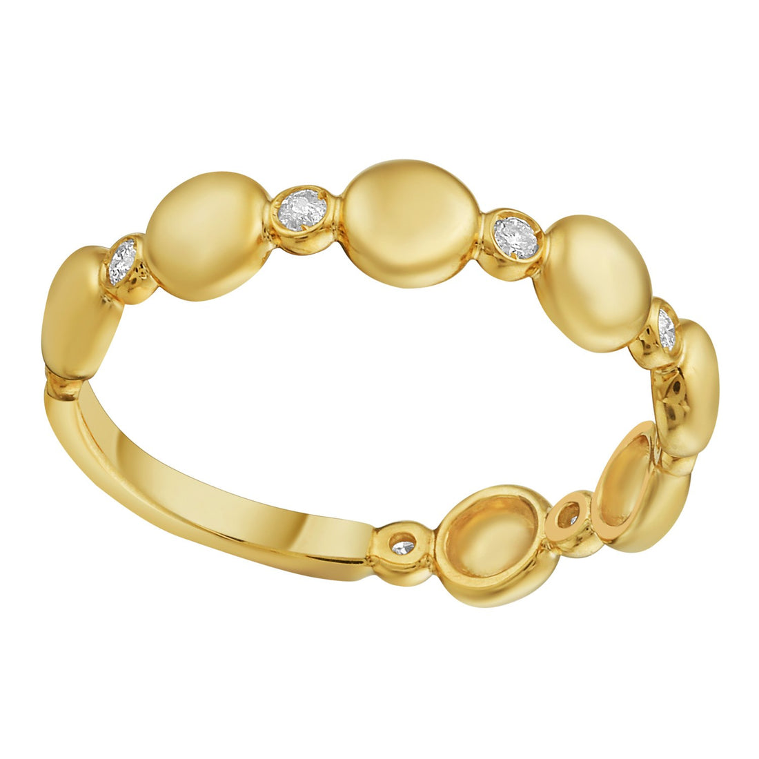 14K Yellow Gold Textured Rope Ring (4.00 mm)