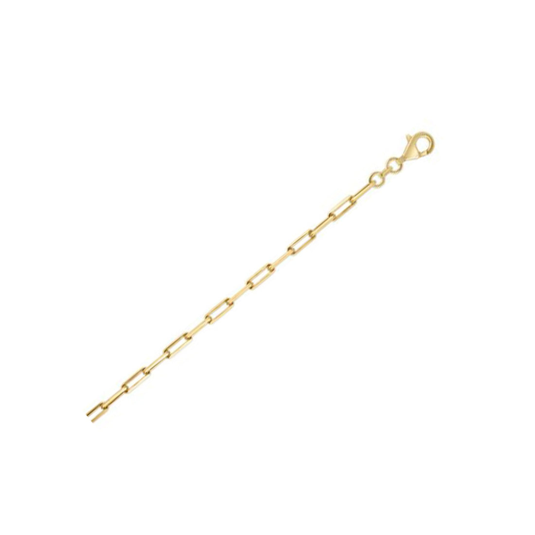 Chaîne trombone en argent sterling plaqué or (2,95 mm)