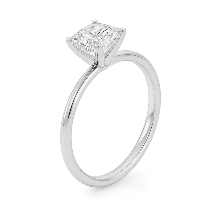 2 Carat Princess Lab Grown IGI G/VS1 Diamond Solitaire Ring in 10K White Gold