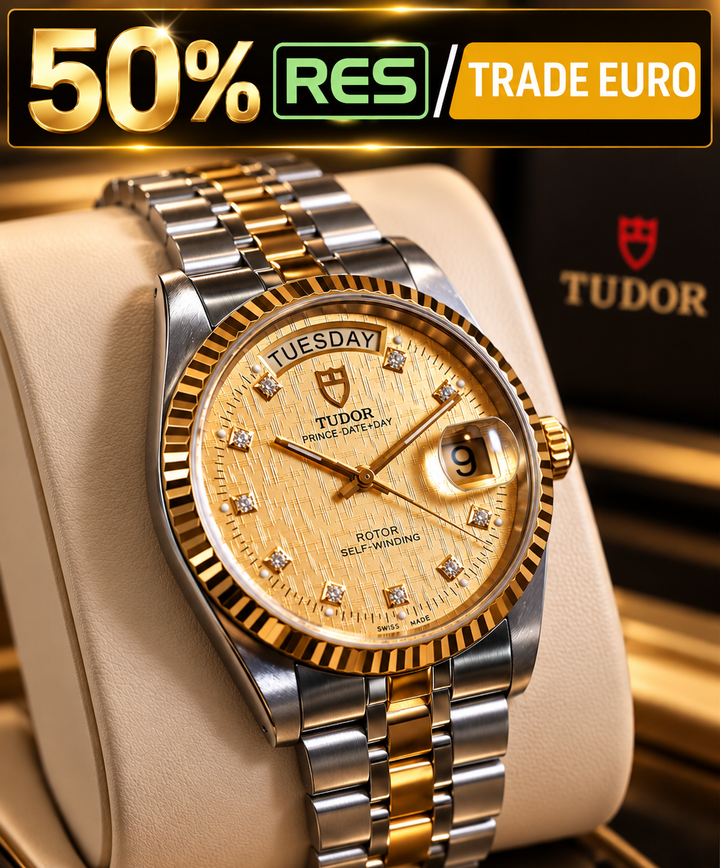 Tudor Prince Date+Day 36 mm – Ref. 76213 – Diamond Linen Dial – Vintage - 50% RES/TRADE EURO