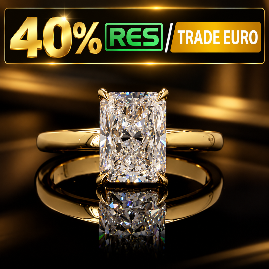 Exclusieve Baguette Diamond Ring – 1,01 ct | 14 Karaat Goud