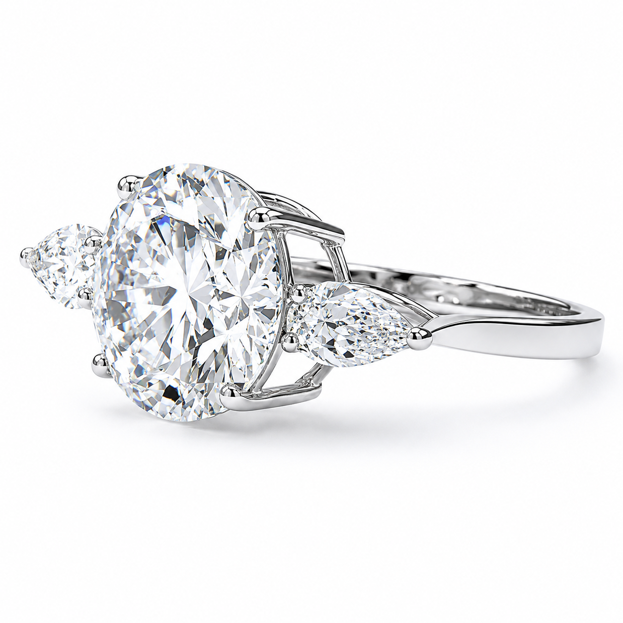 Verlovingsring, 4,46 karaat IGI-gecertificeerde Lab Grown Diamantring