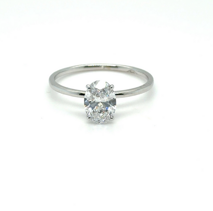 Lab-grown diamanten ring in 14ct witgoud